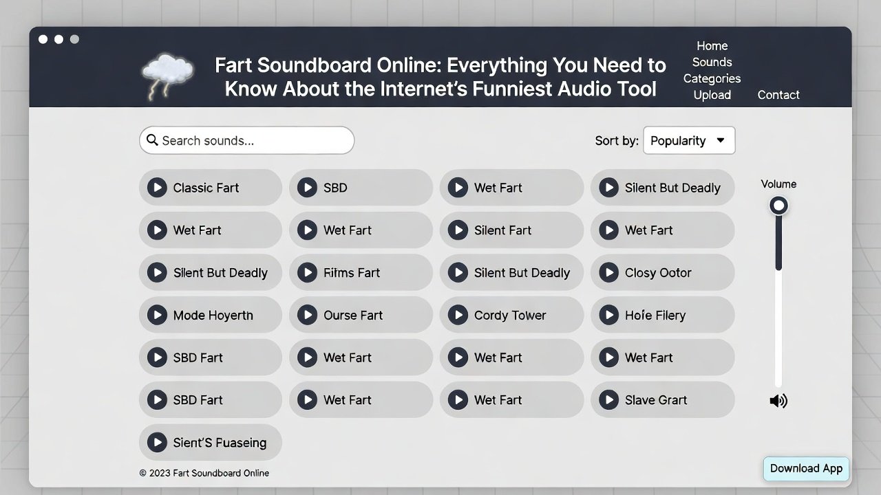 Fart Soundboard Online: Everything You Need to Know About the Internet's Funniest Audio Tool